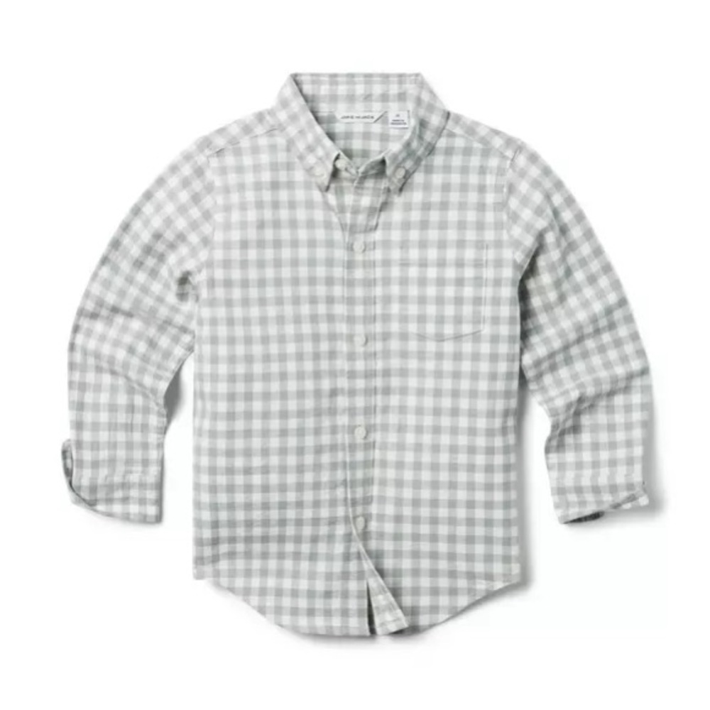 Janie and Jack Boy's Gingham Flannel Button Down Shirt 18-24 M